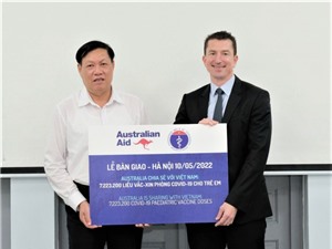 Úc hỗ trợ 7,2 triệu liều vaccine ngừa COVID-19 cho trẻ em Việt Nam
